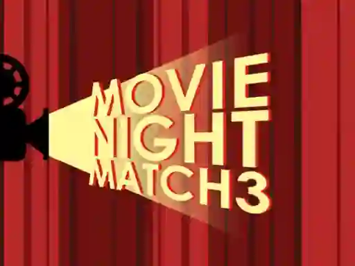 Spel Movie Night Match 3 på nätet