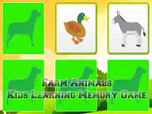 Spel Farm Animals Kids Learning  Memory på nätet