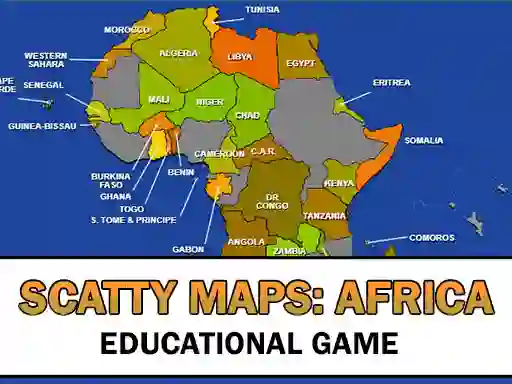 Spel Scatty Maps Africa på nätet