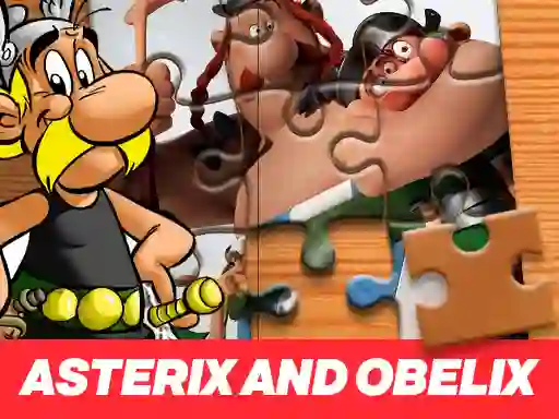 Spel Asterix and Obelix Jigsaw Puzzle på nätet