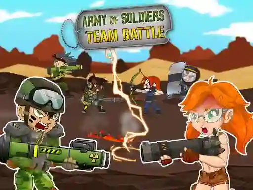 Spel Army of soldiers: Team Battle på nätet