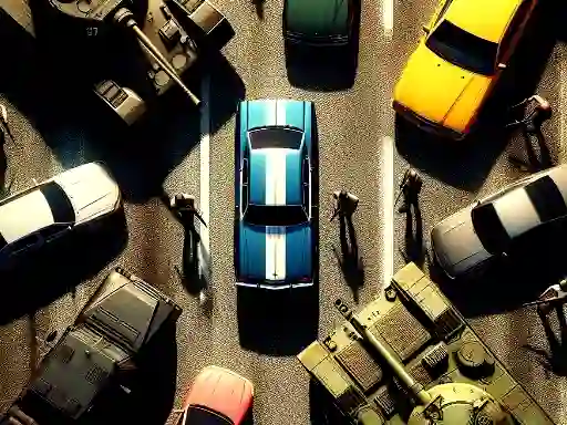 Spel GTA Car Rush på nätet
