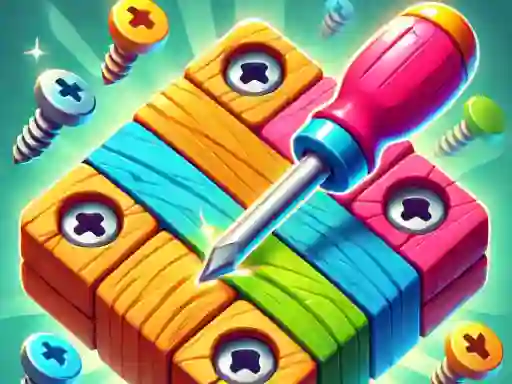 Spel Unscrew Wood Puzzle på nätet