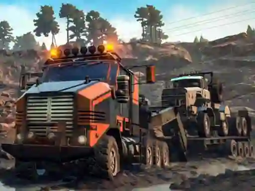 Spel Trucks in Mud Jigsaw på nätet