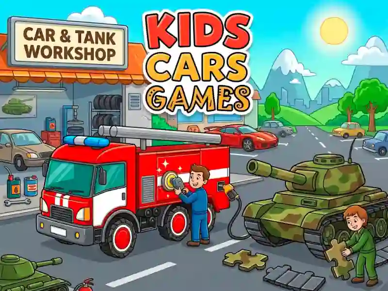 Spel Kids Cars Games på nätet