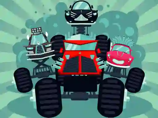 Spel Crazy Monster Trucks Memory på nätet