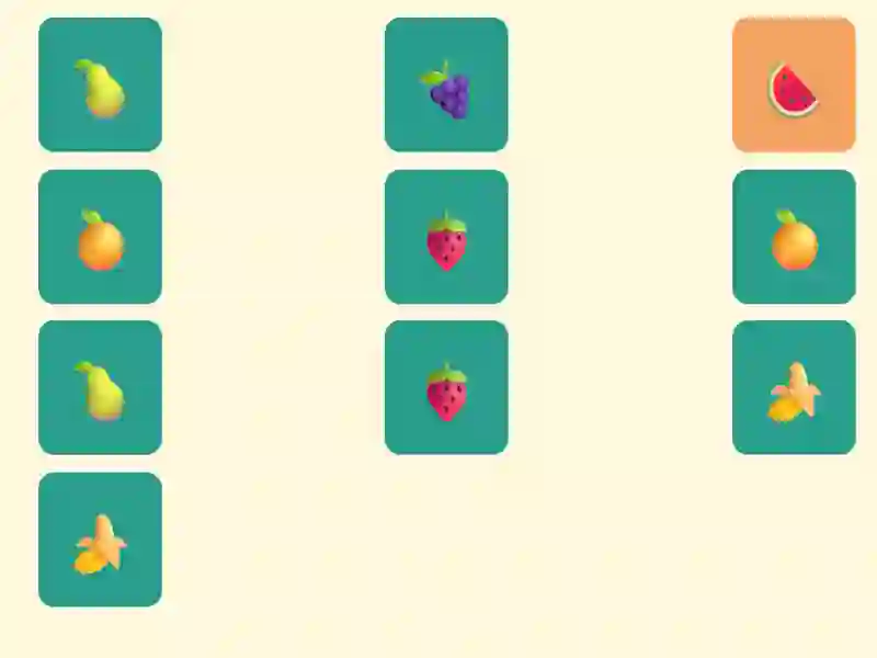 Spel Simple Fruit Memory på nätet