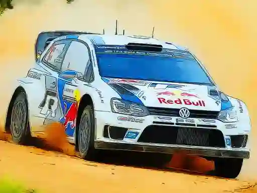 Spel Rally Car Driving Jigsaw på nätet