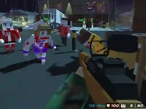 Spel GunGame 24 Pixel på nätet