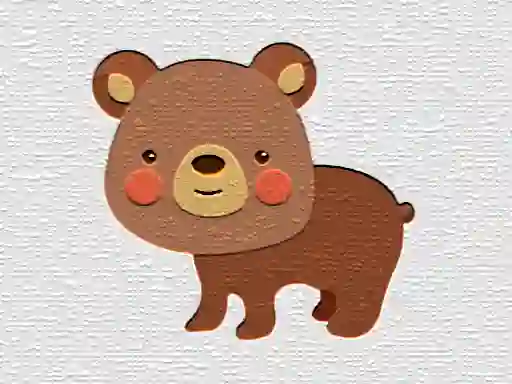 Spel Cartoon Bear Puzzle på nätet