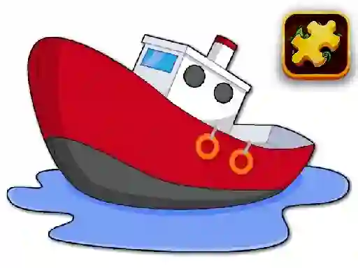 Spel Cartoon Ship Puzzle på nätet