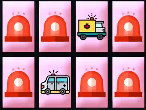Spel Ambulance Trucks Memory på nätet