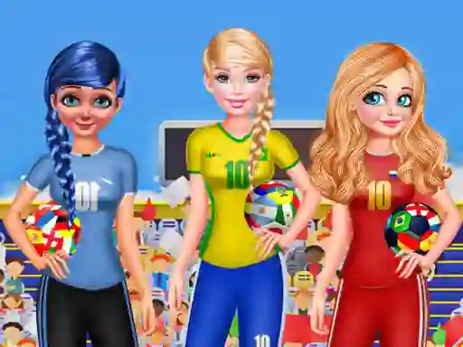 Spel BFF Princess Vote For  FIFA 2018 Quarter Finals på nätet