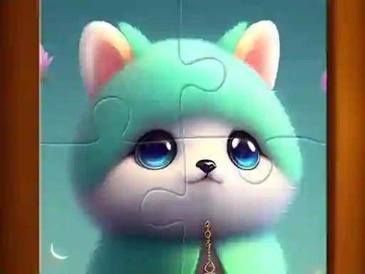 Spel Cute Cat Jigsaw Puzzle på nätet