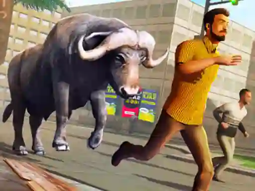 Spel Angry Bull Attack Wild Hunt Simulator på nätet