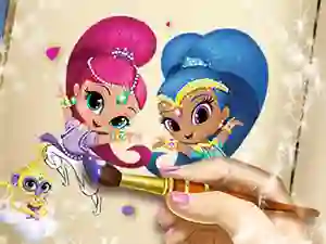 Spel Shimmer And Shine Coloring Book på nätet