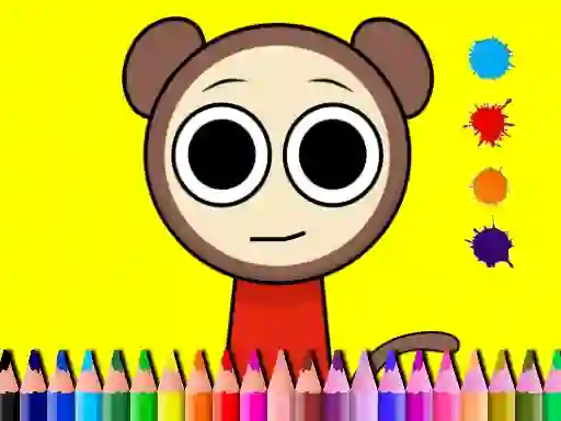 Spel Sprunki Valentine Coloring book på nätet