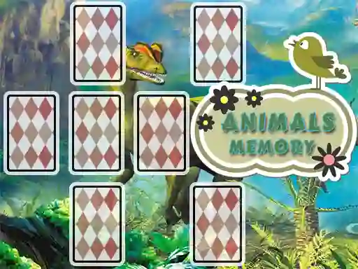 Spel Animals Cards Memory på nätet
