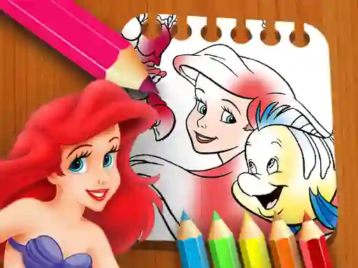Spel The Little Mermaid Coloring Book på nätet