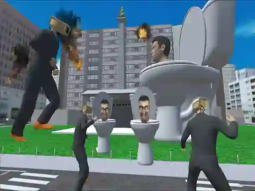 Spel Skibidi Toilet Rage på nätet