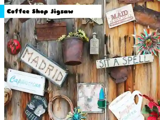 Spel Coffee Shop Jigsaw på nätet