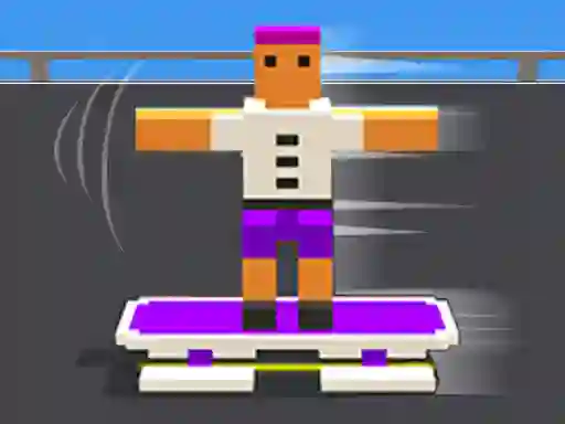 Spel Blocky Skater Rush på nätet