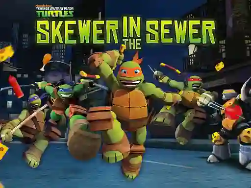 Spel Teenage Mutant Ninja Turtles: Skewer in the Sewer på nätet