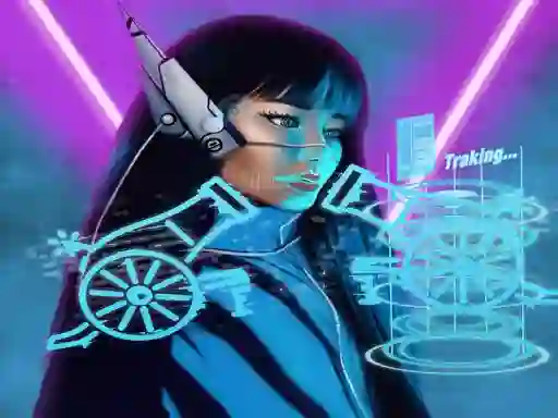 Spel Neon Cannon på nätet