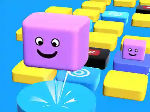 Spel Jump Stacky Cube 3D på nätet