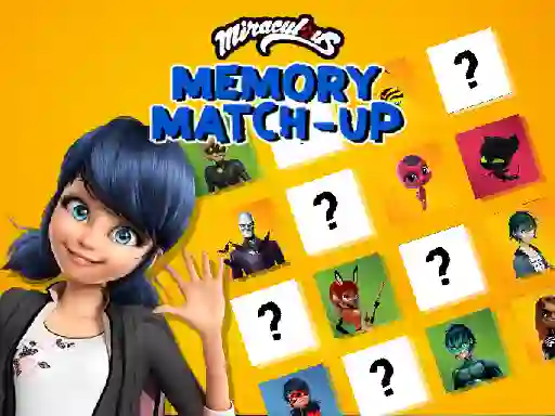 Spel Miraculous Memory Match Up på nätet