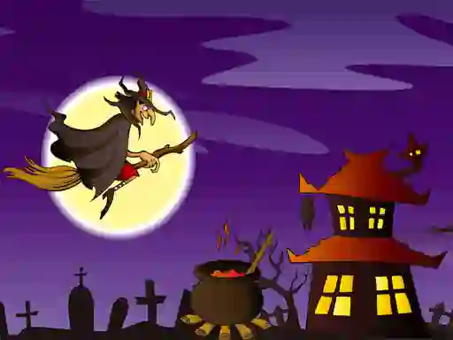 Spel Halloween Illustrations Jigsaw Puzzle på nätet