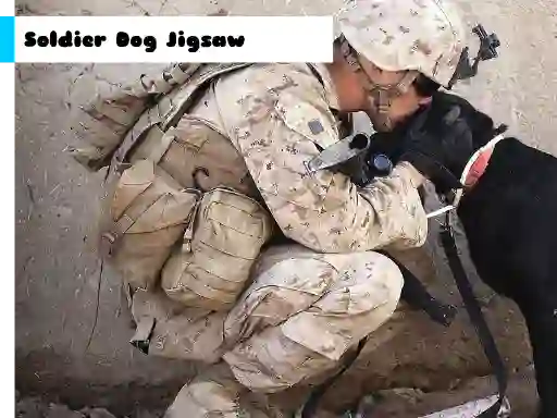 Spel Soldier Dog Jigsaw på nätet