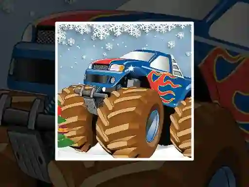 Spel Winter Monster Truck Puzzles på nätet