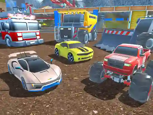 Spel Mad Cars Racing and Crash på nätet