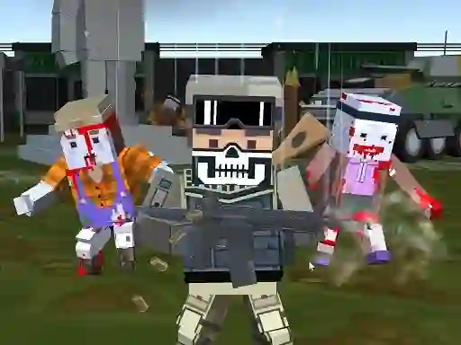 Spel Combat Pixel Arena 3D Zombie Survival på nätet