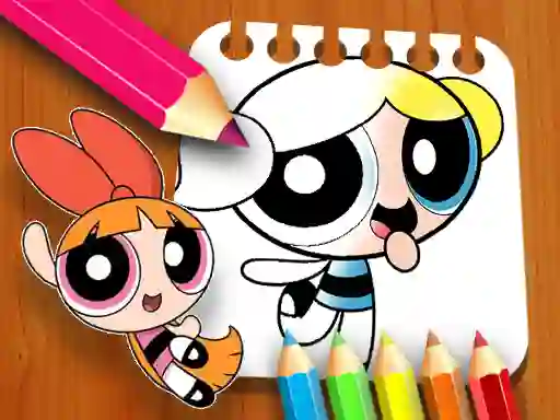 Spel The Powerpuff Girls Coloring Book på nätet