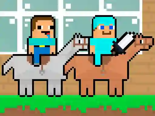 Spel Noob vs Pro HorseCraft på nätet