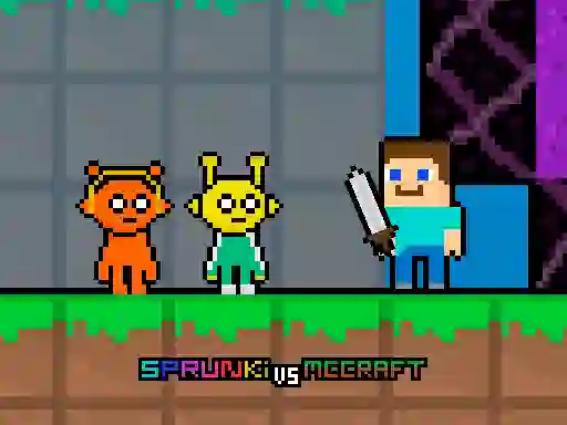 Spel Sprunki vs MCCraft på nätet