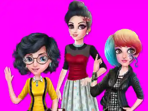 Spel College Girl Squad Fashion Dressup på nätet