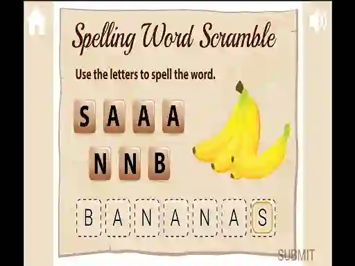 Spel Spelling Word Scramble på nätet