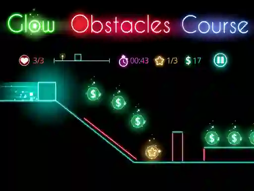 Spel Glow obstacle course på nätet