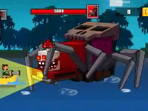 Spel Pirate Block Craft Monster Shooter på nätet