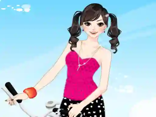 Spel Bicycle Girl Dressup på nätet