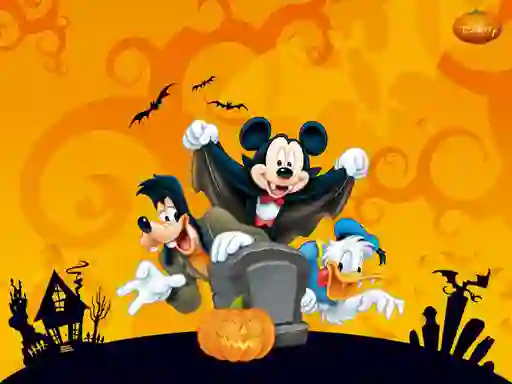 Spel Disney Halloween Jigsaw Puzzle på nätet