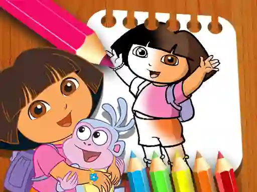 Spel Dora the Explorer the Coloring Book på nätet