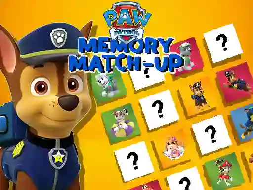 Spel Paw Patrol Memory Match Up på nätet