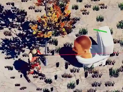 Spel TopDown Skibidi Toilet Shooting på nätet