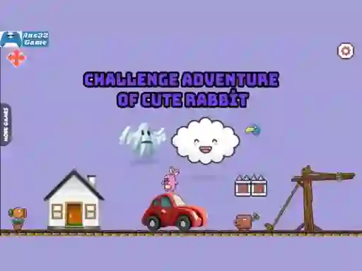 Spel Challenge adventure of cute rabbit på nätet