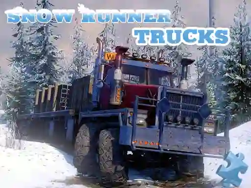 Spel Snow Runner Trucks Jigsaw på nätet