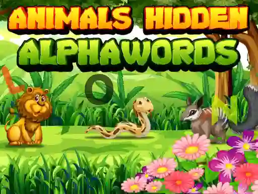 Spel Animals Hidden AlphaWords på nätet